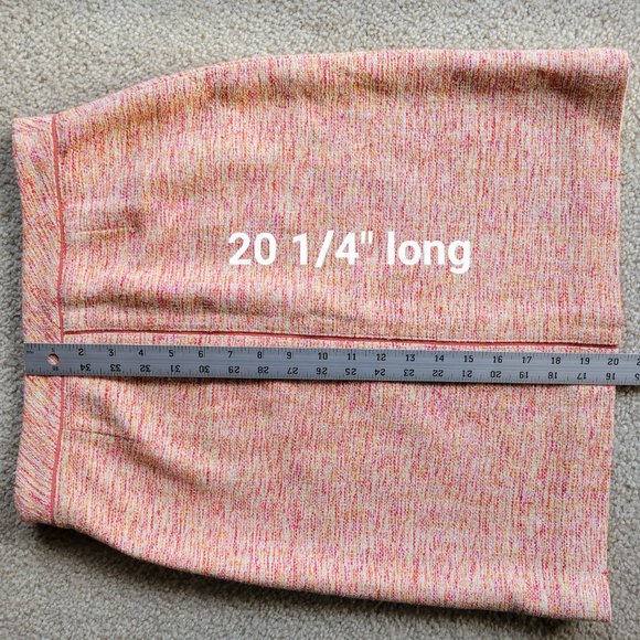 Ann Taylor 100% Silk Tweed Skirt pink size 2 - Picture 3 of 8